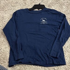 Over Under Navy Blue Kids Long Sleeve Shirt